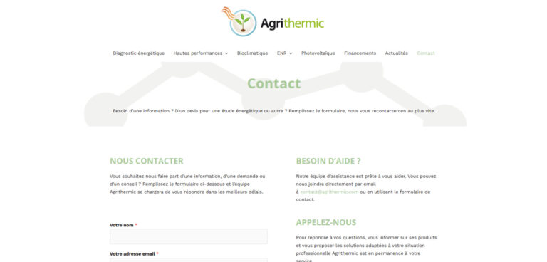 realisation contact agrithermic vinselweb